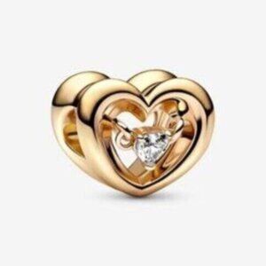Pandora Shine Radiant Heart & Floating Stone Charm